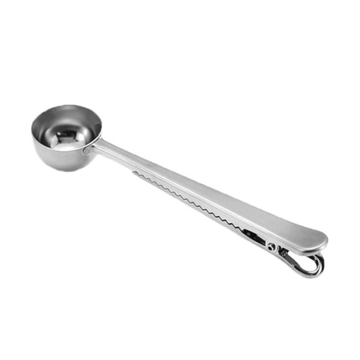 Cuillères à Mesurer Inox 15ml - Lot De 2 Pour Café, Épices - Avec Trou De Rangement