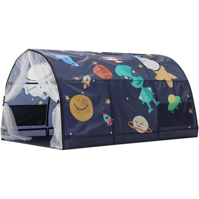 BORNA Auvent De Lit Queen Size - Tente De Couchage Nomade Pour Chambre - Parfait Pour Rêver éveillé Ou Dormir Paisiblement - Noir élégant Et Pratique