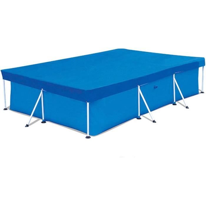 Protection UV Piscine Bâche De Piscine Rectangulaire 400x211 Cm - Résistante UV Et Intempéries Abri Piscine Extérieur