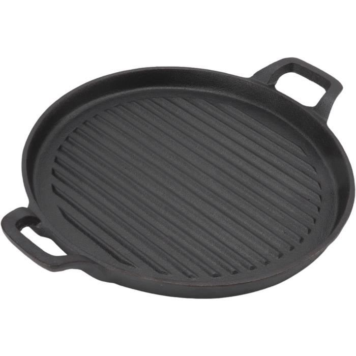 Poêle Ronde 40cm Poêle à Griller Fonte 40 Cm Denmay - Double Poignée Et Becs Verseurs Pour Cuisson Sur Gaz/Induction Compatible Induction Gaz Poêle Ronde 40cm Poêle à Griller Fonte 40 Cm Denmay - Double Poignée Et Becs Verseurs Pour Cuisson Sur Gaz/Induction Compatible Induction Gaz