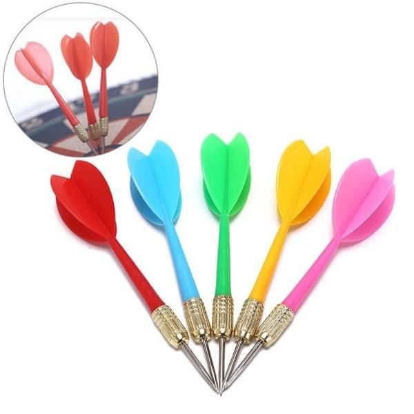 Teorema Freccette Multicolore Per Bersaglio - 6 Pezzi Con Punta Metallica (Rosse, Verdi, Gialle)