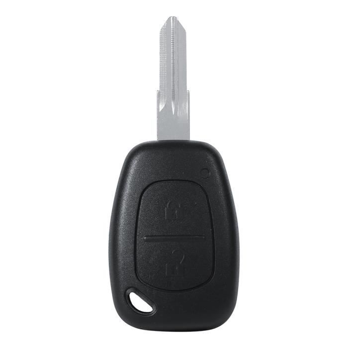 VGEBY coque de clé à 2 boutons 2 boutons non coupés lame vierge à distance Auto voiture clé Fob coque pour Renault Kangoo Dacia