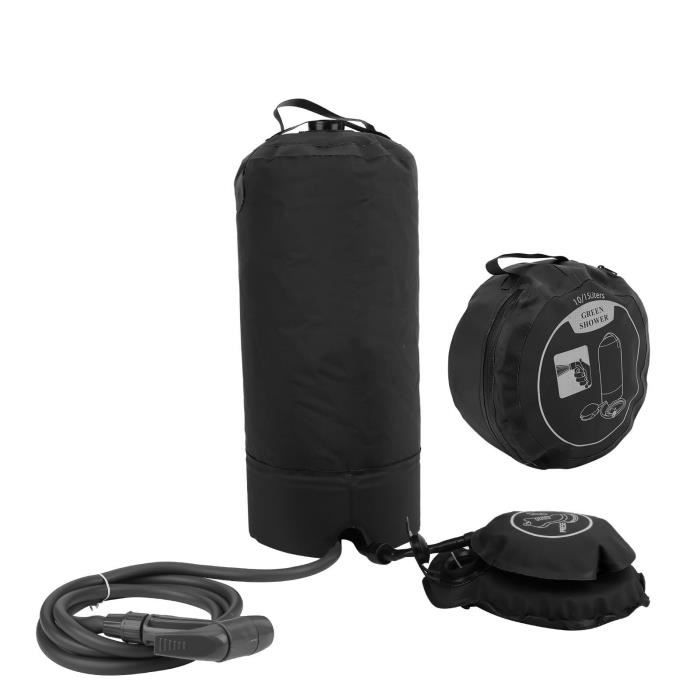 Douche Solaire à Pression 11L Coasto portable - Activités de Plein air, Camping et randonnée - Rouge