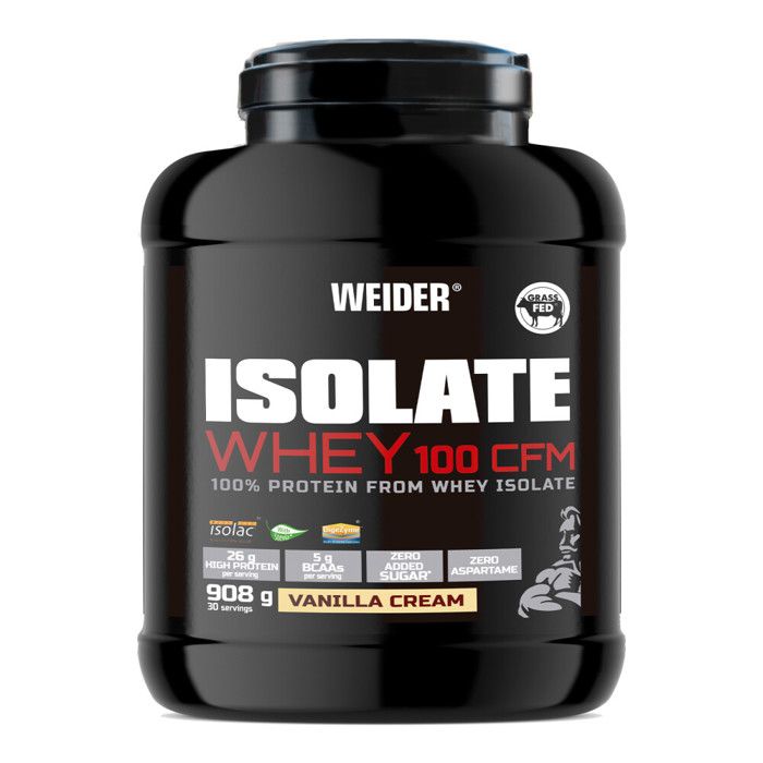 Whey isolate Weider - Isolate Whey 100 CFM - Vanilla Cream 908g ...