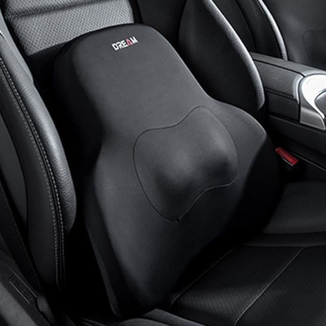 Coussin Cervical Voiture En Mousse Mémoire - Housse Respirante Amovible - Sangles De Fixation - Pour Siège Auto, Bureau, Voyage