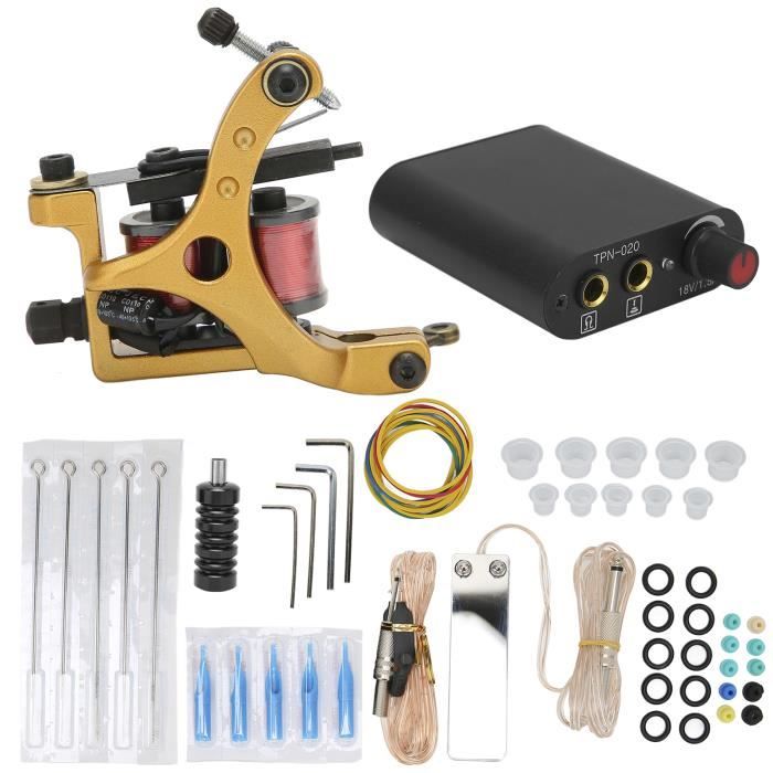 Machine à Tatouer à Bobines Professionnelle - Machine Coil Rotative En Aluminium, Avec Coffret