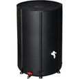 Réservoir d'eau de pluie pliable 100 gallon, PVC noir-1