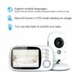 LEMONBEST BabyPhone 360° - Ecran 3.2" LCD - Vision nocturne - Berceuse-1