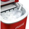 Salco Machine à glaçons Coca-Cola SEB-14CC, rouge, glaçons en 8-13 minutes, avec décapsuleur COCA-COLA-1