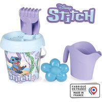 Smoby Life - Mini Bac à Sable Double Garni Forme Coquillage - Pelle, Râteau, Moule à Sable