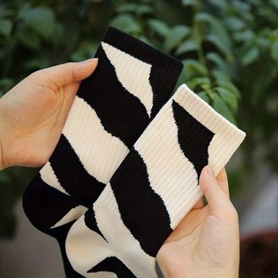 3 Paires De Chaussettes Tennis Femme Motif Cœur Rayures - Coton, Antidérapantes, Tailles 38-42