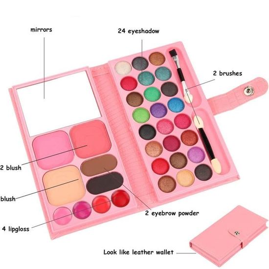 Set de Maquillage pour Enfants - AMOUNE - Palette 33 Couleurs - Lavable -  Cadeau Fille Garçon - Cdiscount Jeux - Jouets