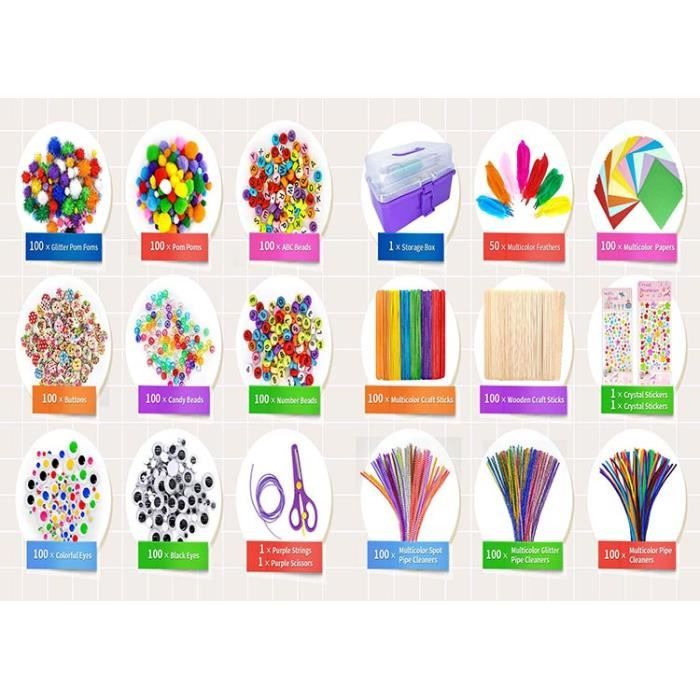 Aolkee 3000+Pcs Kits de Loisirs Créatifs Bricolage Enfant avec
