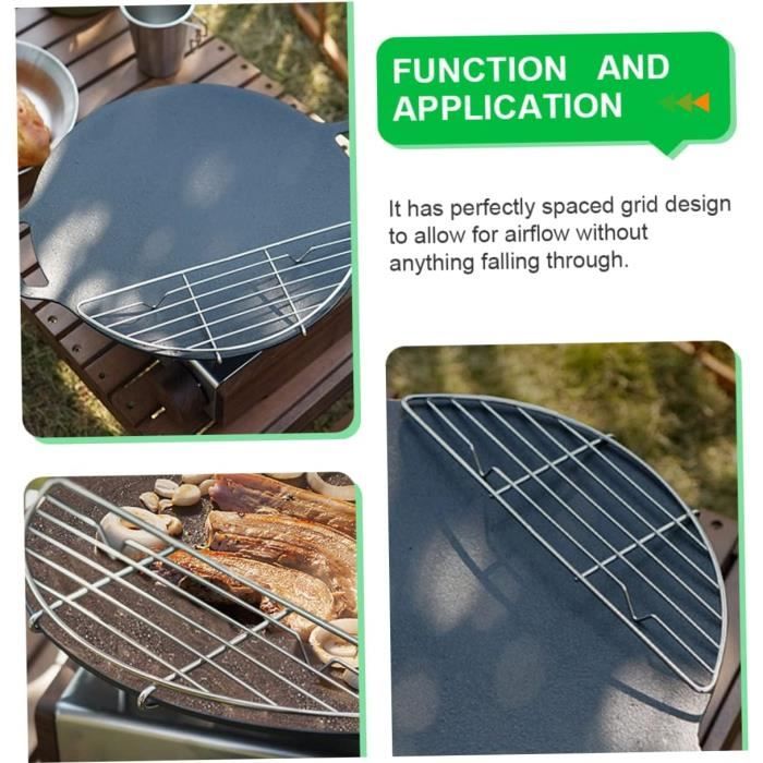 Barbecue BBQ Grill à Poser Acier Inoxydable 50x40