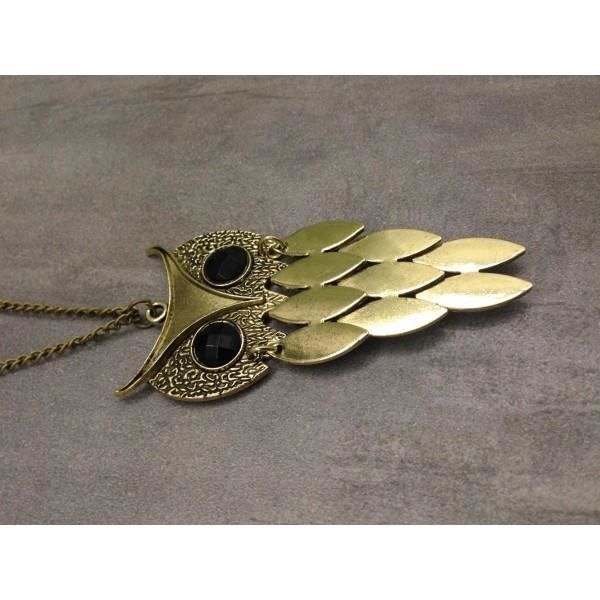 Collier Hibou Sautoir - Or Rose - Bijou Décontracté Pour Femme