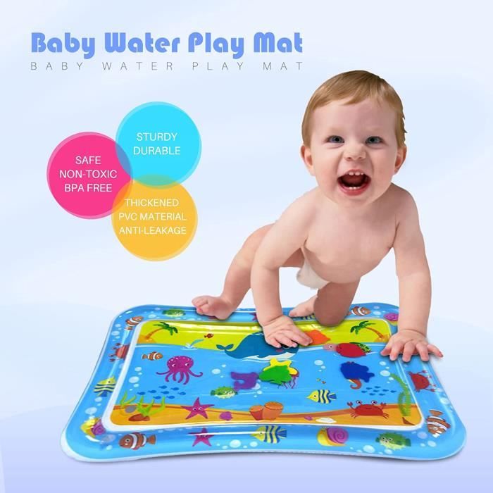 Tapis d'éveil Tapis d'eau bébé Matelas Eau Bebe Poisson Enfants Sensoriel  Jouets - Cdiscount Puériculture & Eveil bébé