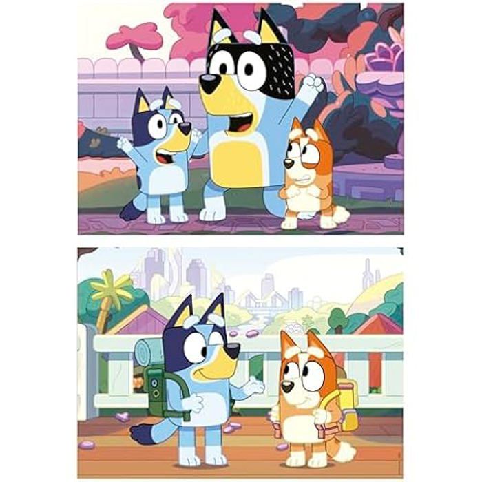 Puzzle - EDUCA - Puzzle Bluey - Ensemble de 2 Puzzles - 20 pièces ...