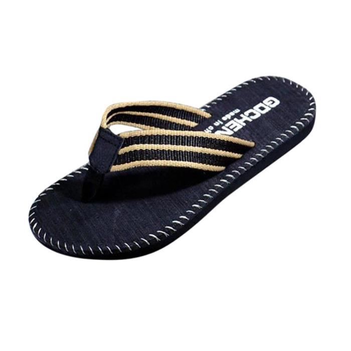 Tong Tongs d ete pour hommes chaussures de haute qualite d exterieur a la mode 2019 Type Kaki Cdiscount Sport