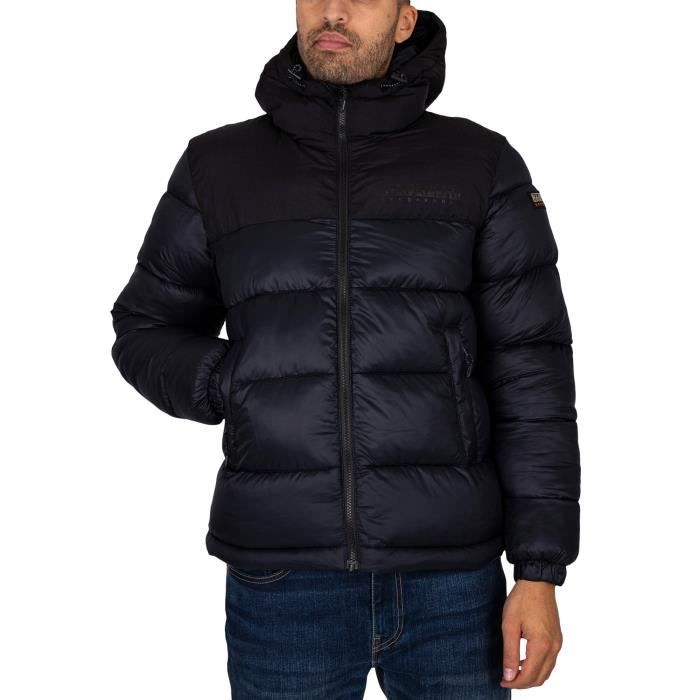 Doudoune Hornelen NAPAPIJRI Homme Noir 100 polyester Fermeture eclair Adulte Noir Cdiscount Pret a Porter