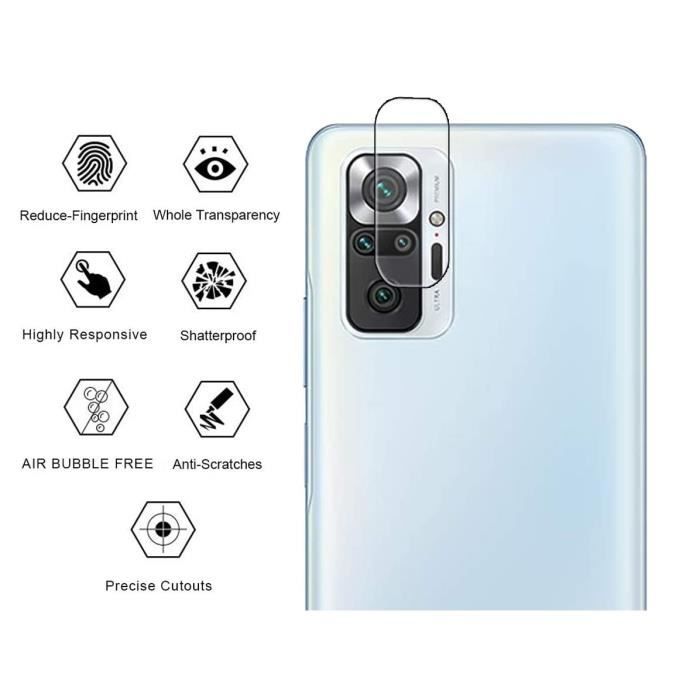 2 Films De Protection Caméra Pour Xiaomi Redmi Note 10 - Anti-rayures 9H - Marque NOVAGO