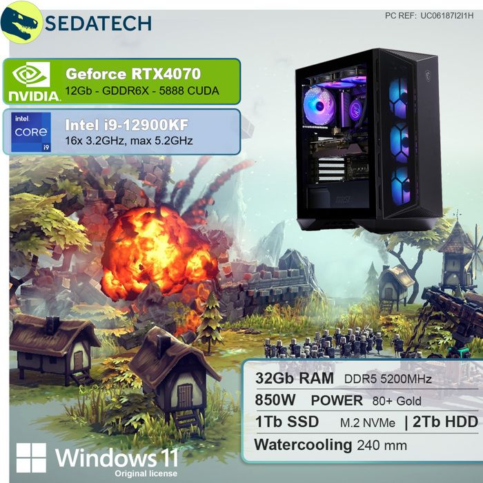PC Gaming, Intel i7, RTX 2060, 250Go SSD NVMe1
