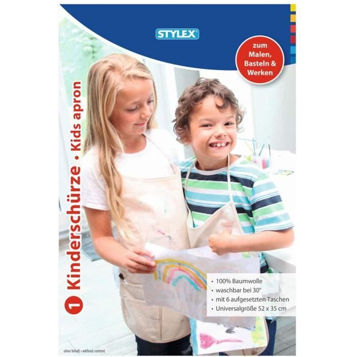 XIEJINJIA Tablier Pour Enfants Tabliers Réglables Pour Enfants Avec Poches Artiste Cuisine Pâtisserie Peinture Pour Garçons Et Filles Koala