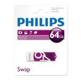 Philips Clé USB 2.0 Vivid 64 Go Blanc et violet-2