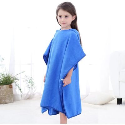 Poncho Serviette De Bain Bébé COOKY.D - Capuche Renard 100% Coton 70x70cm