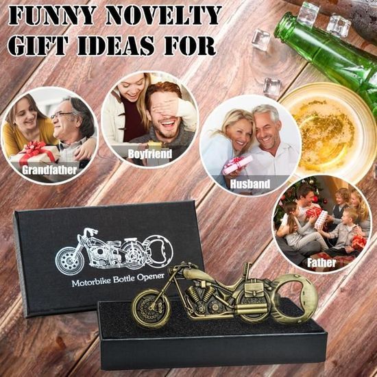 LKKCHER Décapsuleur De Moto, Cadeau De Moto En Bronze Pour