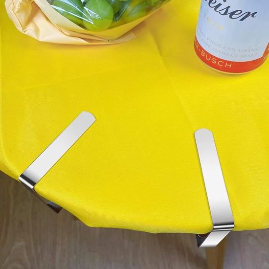 Lot De 10 Pinces à Nappe En Acier Inoxydable - Clips Anti-Vent Pour Table Extérieure Et Cuisine
