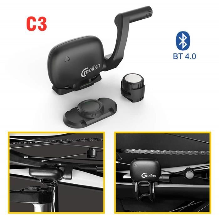 Compteur vélo,capteur de vitesse et Cadence pour vélo C3,Bluetooth 4.0,sans fil,étanche,capteur