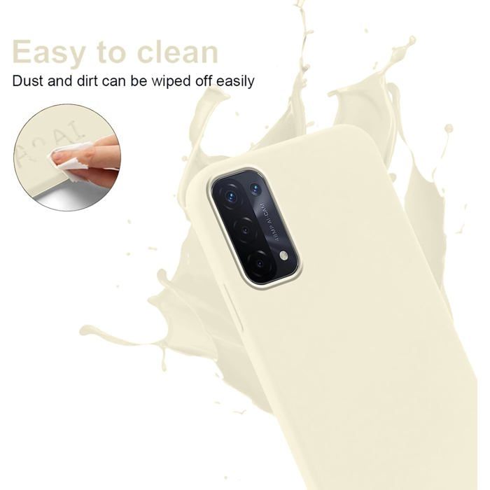 Cover WEIOU Per OPPO A74 5G E A54 5G – Custodia Morbida TPU Con Bordo Dorato, Antigraffio E Antiurto (Nero)