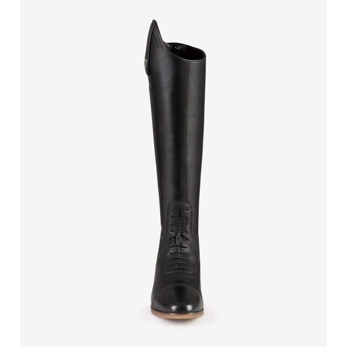Bottes D'équitation Cavallo En Cuir Noir - Taille 42,5 - Hauteur 50 Cm - Occasion Avec Défaut De Laçage Droit