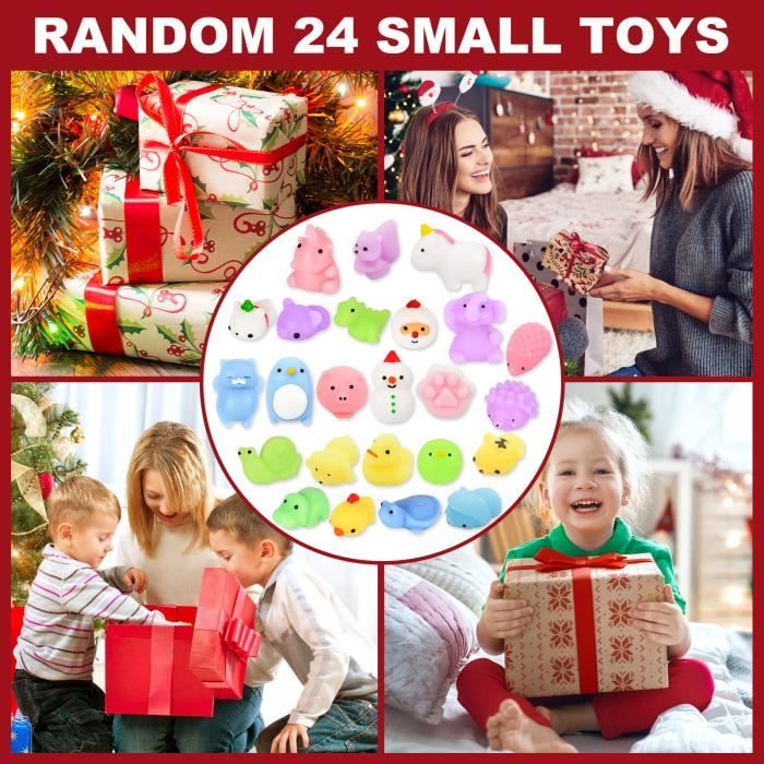 Calendrier De L’Avent 2022 – 24 Jouets Anti-stress Sur Le Thème De Noël – Cadeau Enfant 3-12 Ans – Boîte Surprise