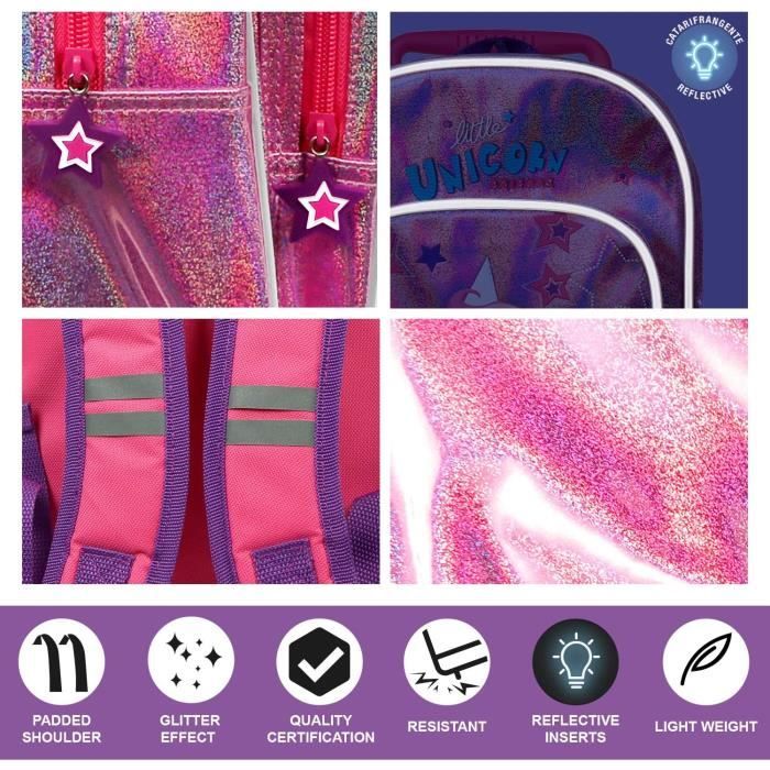 Sac à Roulette Avec Peluche Amovible Pour Enfant 3-5 Ans - Idéal Maternelle, Voyage | Design Mignon Et Pratique