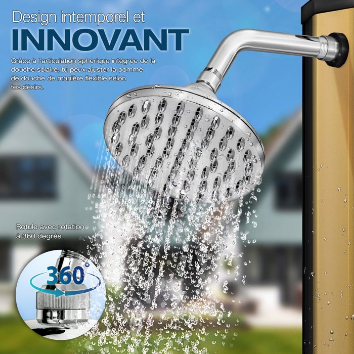 RETOO Douche de camping 20 L-5 gallons - Solaire - Chauffe Solaire - Douche solaire - Douche de