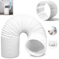 Tuyau Climatiseur Mobile,Pvc Climatiseur Tuyau D;évacuation,avec adaptateur,Diamètre de 150 mm,Pour Climatisation,