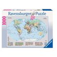 Ravensburger - Puzzle - Carte Politique du Monde - 1000 Pièces-0