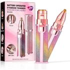 TEHIYOL Épilateur à sourcils,rasoir électrique féminin 2 en 1,épilateur facial féminin indolore et impeccable