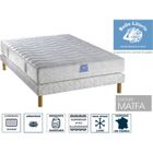 AMELINE BELLE LITERIE Ensemble matelas Passion BELLE LITERIE 140x200 + sommier tapissier + jeu de 4 pieds offerts