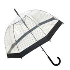 SMATI Parapluie cloche transparent à pois Lady