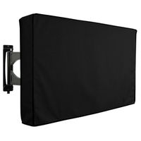 HALIN Housse de protection extérieure en polyester imperméable pour écran TV LED LCD OLED de 46 à 48 pouces - Noir