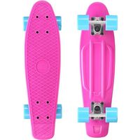 STAR-SKATEBOARDS | Skateboard 60 mm | Vintage Cruiser Board | pour enfants de 8 ans | garçons et filles | Berry & Bleu