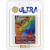 Phyllali VMAX 204/192 Arc en Ciel Secrete - Ultraboost X Epee et Bouclier 7 Evolution Celeste - Coffret de 10 Cartes Pokemon 