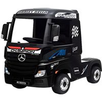 Camion électrique Enfant Mercedes Actros 12v, 4WD, Batterie 2x12V7ah, 2.4ghz RC, Noir - Mercedes