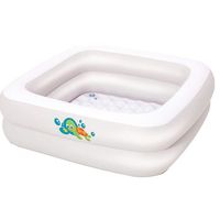 Baignoire gonflable carrée pour bébé Fluo - Bestway 51116 - Design pratique et conception sûre
