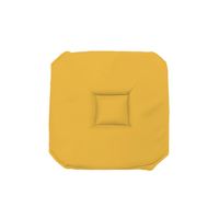 Coussin De Chaise De Jardin Jaune Imperméable - 40x40x5 Cm, Similicuir épais, Rembourrage Confortable