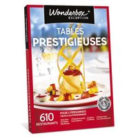 Wonderbox - Coffret cadeau en couple - Tables prestigieuses - 610 tables labellisées offrant une cuisine gastronomique