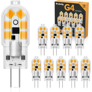 Ampoules LED G4, AC/DC 12V 5W, lumière blanche chaude 3000K, luminosité