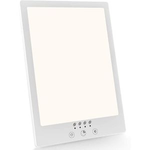 Commande Tactile pour la Maison / le Bureau LED sans UV Lampe de Luminothérapie 10000 Lux Lampe Lumière du Jour avec 2 Luminosité Réglable 